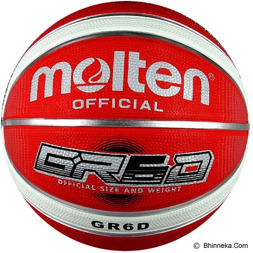 MOLTEN Bola Basket #6 Size 6 BGRX6D-WRW - Red